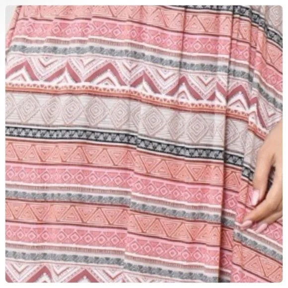 Smocked Maxi Dress Partially Lined Top - Picture 5 of 8